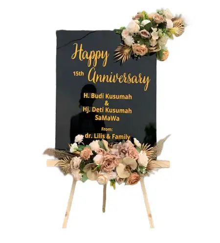 Papan Bunga Akrilik Kurung